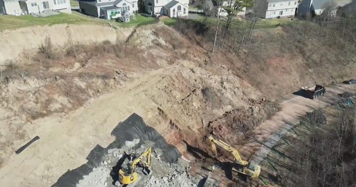 Major work begins in Moon Township to stabilize landslide threatening ...