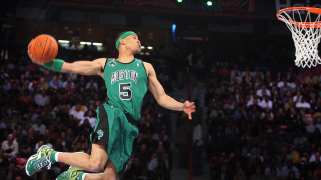 Gerald Green of the Boston Celtics jumps 