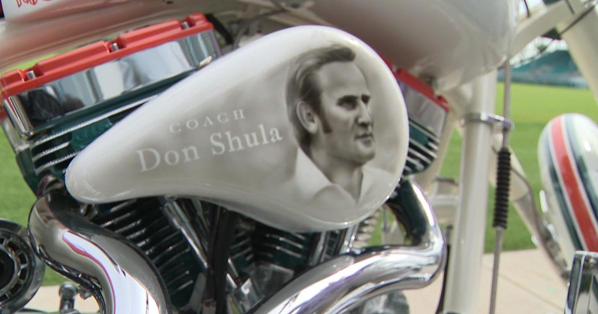 Miami Dolphins to raffle off one of type motorcycle that salutes 1972 best year staff
