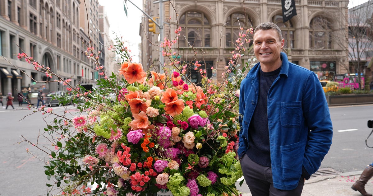 From trash to treasure Florist uses garbage cans to showcase flower