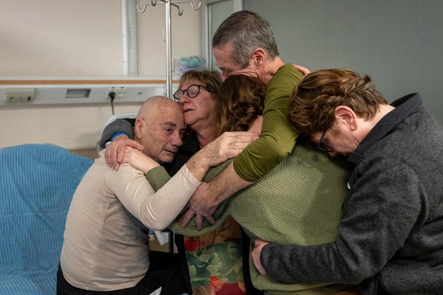 Freed hostage Luis Har embraces loved ones in Israel