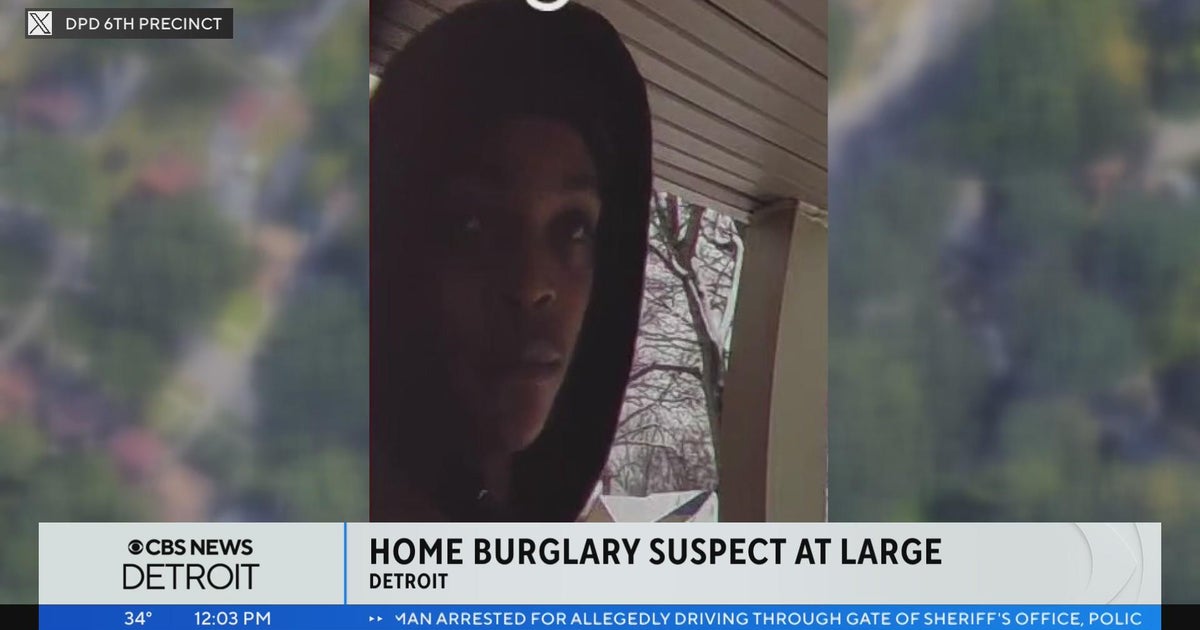Detroit police searching for suspect in home burglary - CBS Detroit