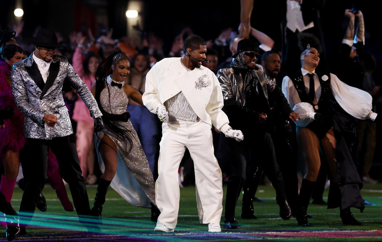 usher super bowl song setlist