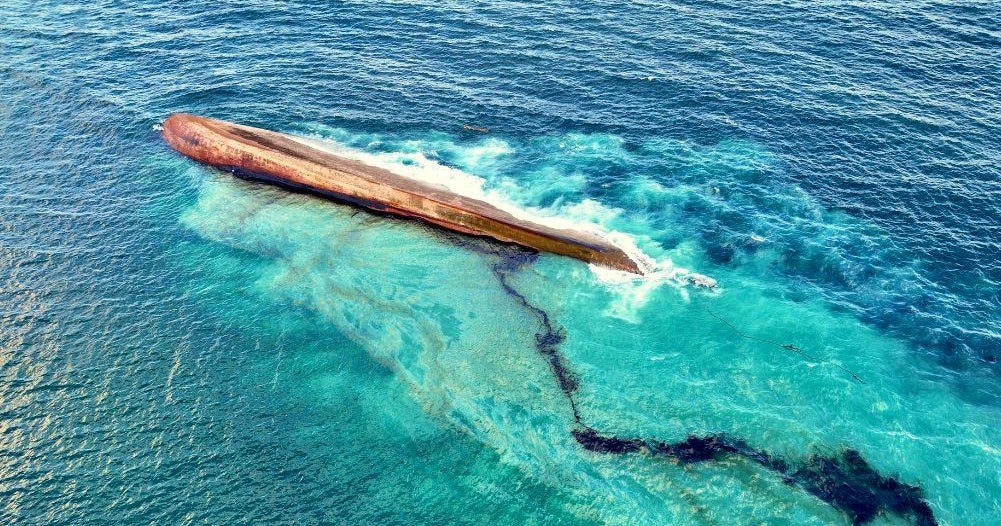 Mystery ship capsizes in Trinidad and Tobago, triggering massive oil spill and national emergency Mystery ship capsizes in Trinidad and Tobago, triggering massive oil spill and national emergency