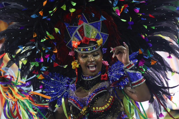 Carnival parade at the Sambadrome, in Rio de Janeiro 