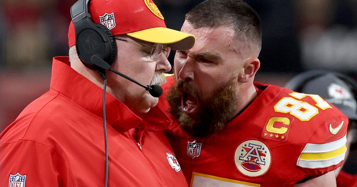 Jason Kelce calls out Travis after Kansas City Chiefs star bumped into coach Andy Reid during Super Bowl Jason Kelce calls out Travis after Kansas City Chiefs star bumped into coach Andy Reid during Super Bowl