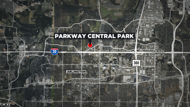 map of Parkway Central Park in Arlington 