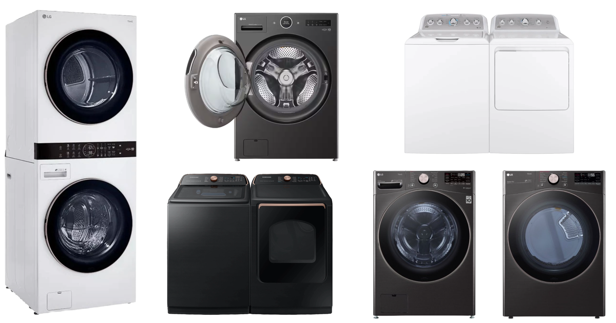 These massive deals on washers and dryers will kick start your