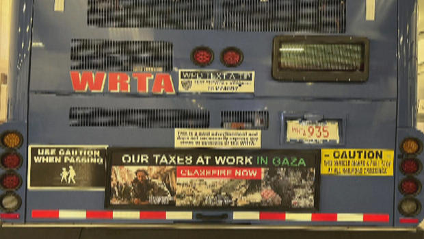 Worcester bus Gaza ad 