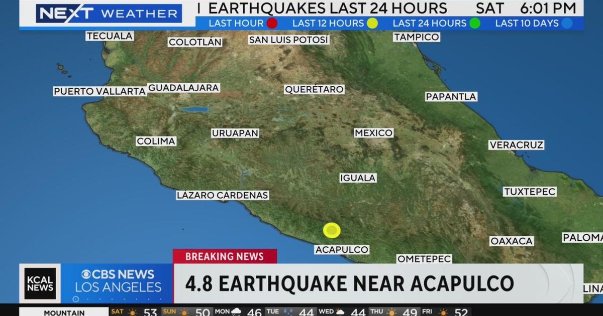 A 4.8M earthquake strikes near Acapulco