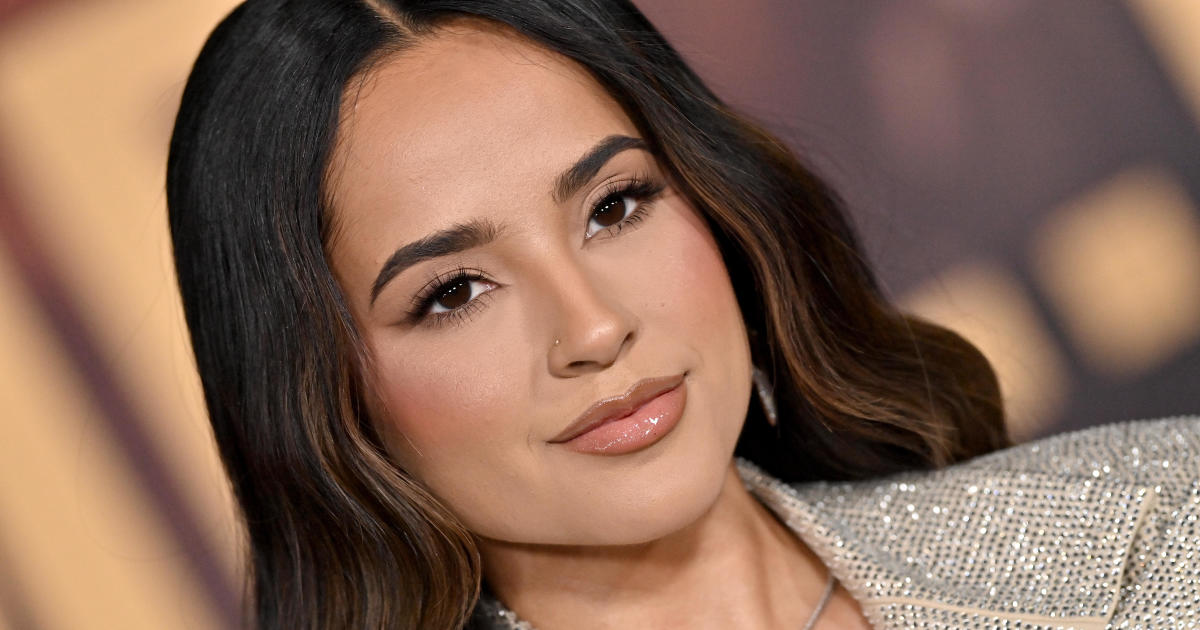 Becky G performing Oscar-nominated song "The Fire Inside" from "Flamin' Hot" at 2024 Academy Awards