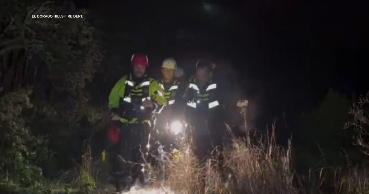 El Dorado Hills fire crews rescue person who got trapped in rising creek after heavy rain