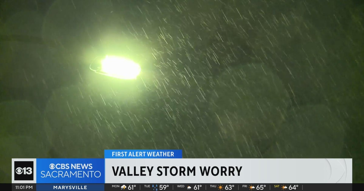 Sacramento residents prepared as rain pours down Sunday night