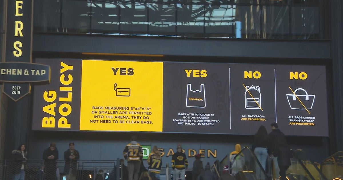 TD Garden now enforcing smaller bag policy, catching some Boston Bruins