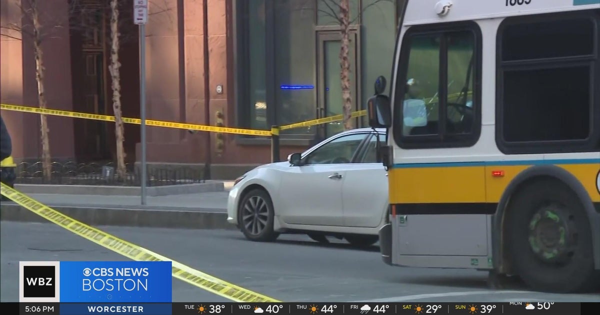 Police investigating how MBTA bus hit pedestrian - CBS Boston