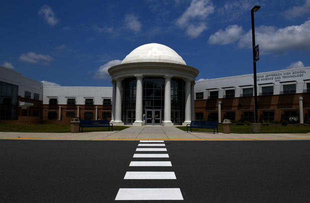 Thomas Jefferson High School in Alexandria, Virginia, on July 1, 2020. 