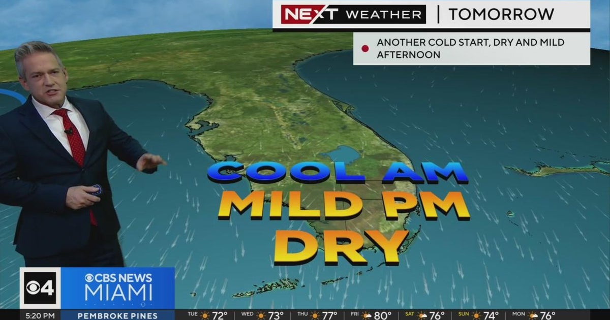 Miami weather for Tuesday 2/20/24 5PM - CBS Miami