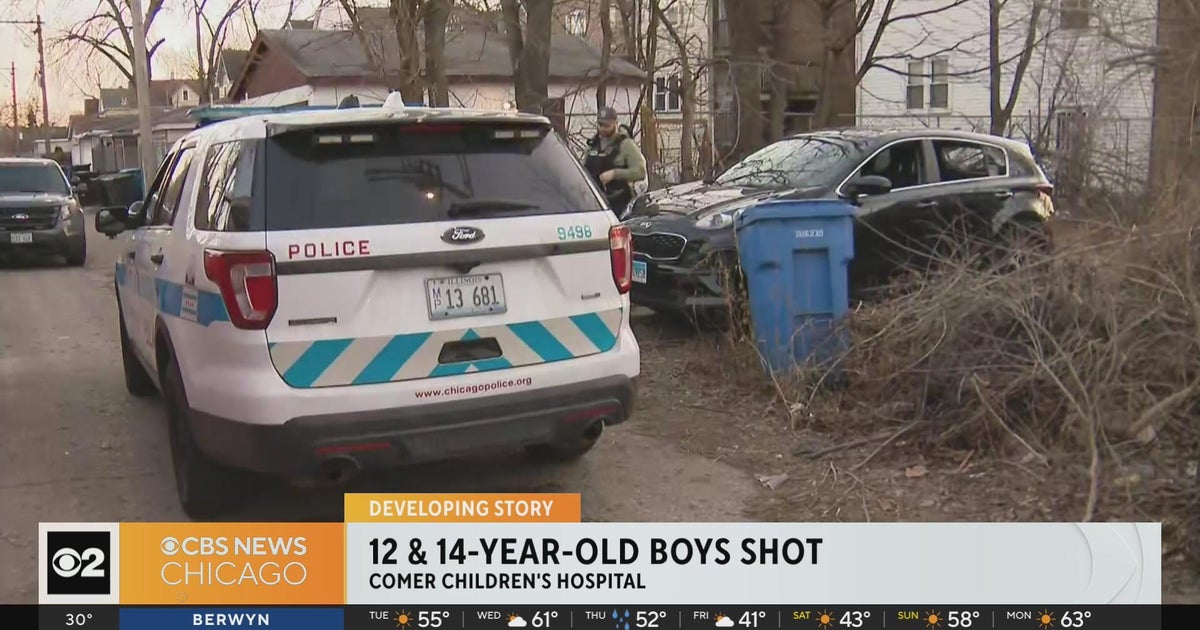 Boys, 12 and 14, shot in vehicle on Chicago's South Side - CBS Chicago