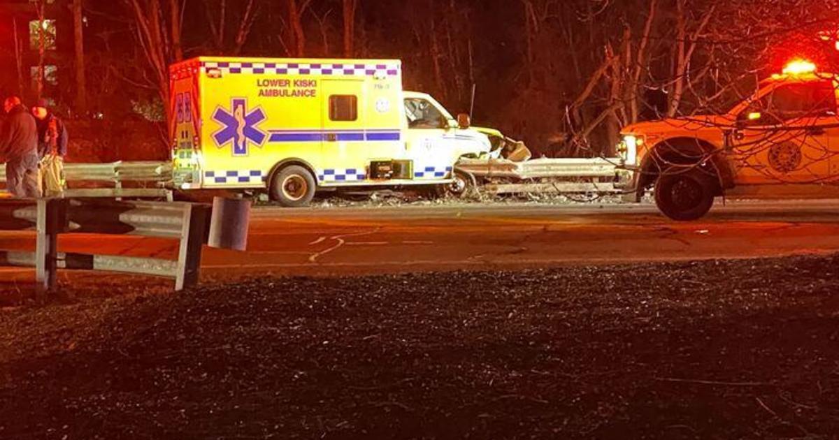 Lower Kiski Ambulance involved in violent crash along Freeport Road