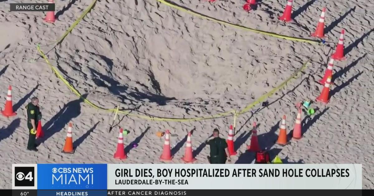 Girl dead boy hospitalized after being trapped in sand hole in Lauderdale by the Sea