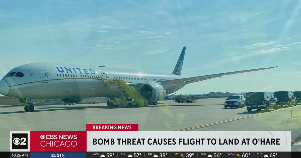United flight to LA diverted to Chicago due to bomb threat CBS Chicago