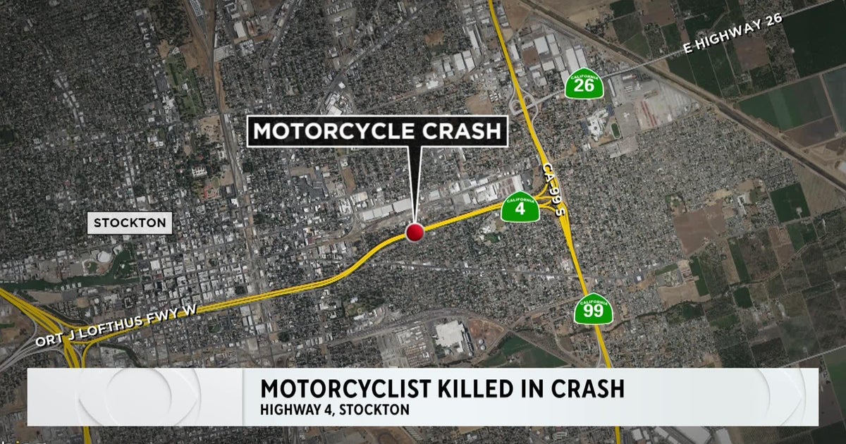 Motorcyclist killed in Highway 4 crash in Stockton