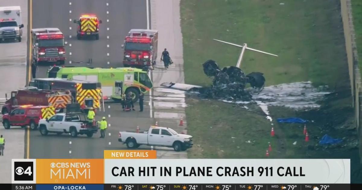 Law enforcement have released 911 from driver hit all through airplane crash on I-75