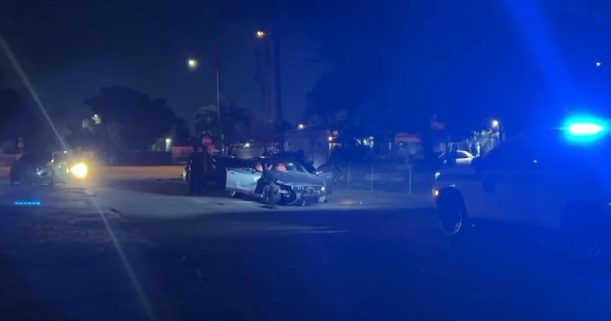 Miami law enforcement: 3 in custody immediately after crashing car into police device, then fleeing