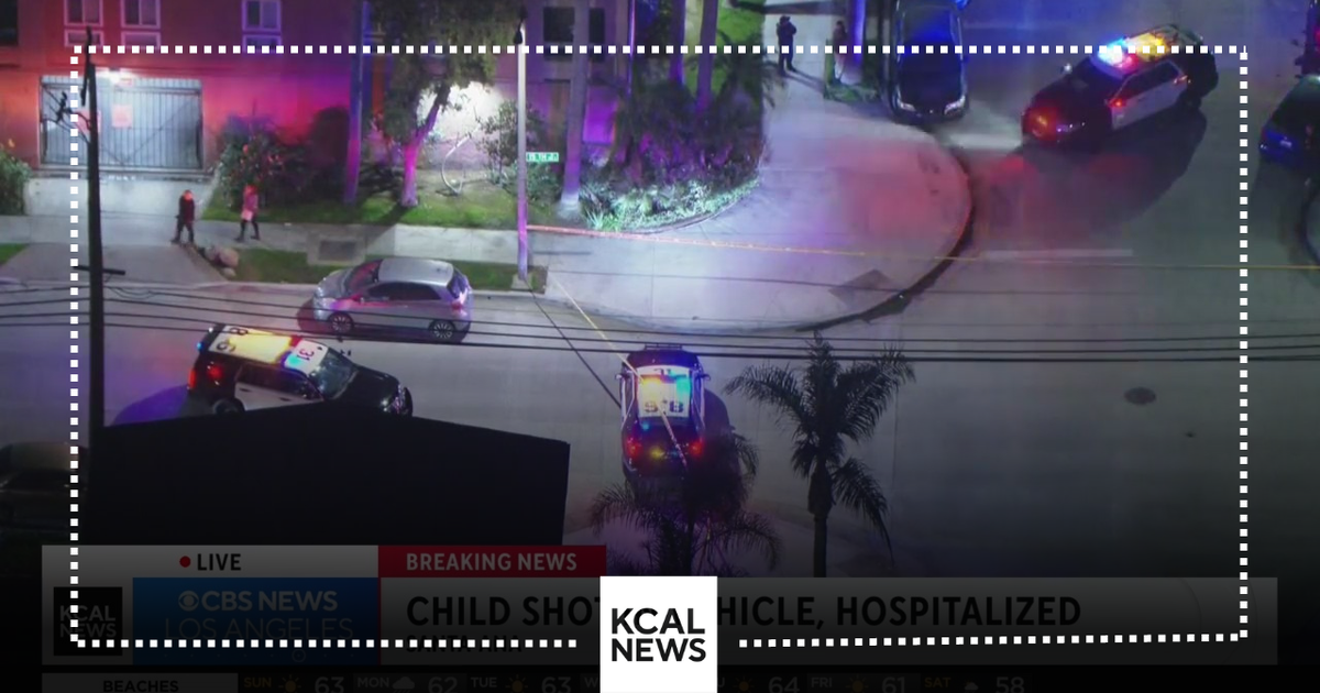 Child hospitalized after being shot inside car in Santa Ana - CBS Los ...