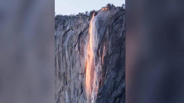 Yosemite firefall at Horsetail Fall 