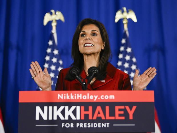Presidential Candidate Nikki Haley holds election night watch party 