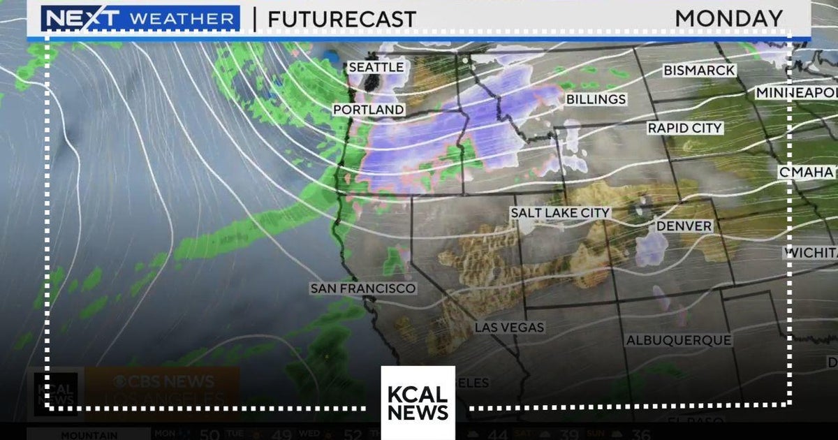Light rain moves into SoCal Monday - CBS Los Angeles