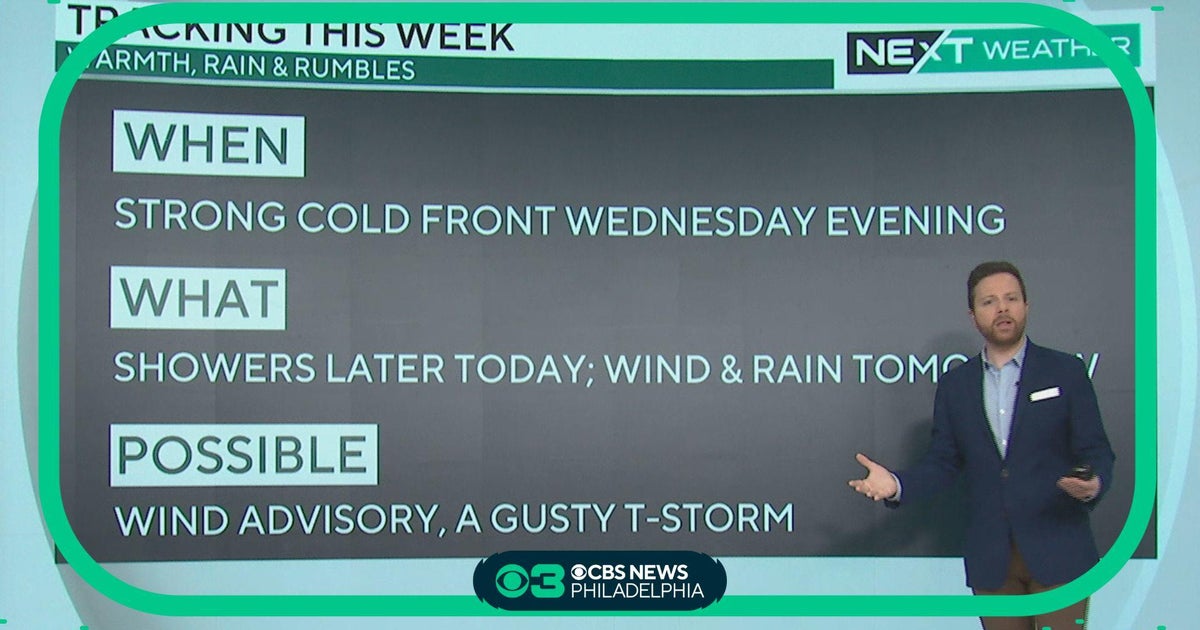 Philadelphia Weather: Sunny and 60s, but there's rain on the way - CBS ...