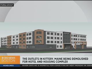 The outlets in Kittery Maine being demolished for hotel and housing complex