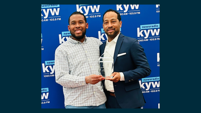 Eric Williams, founder of the nonprofit Project Elijah Empowering Autism, honored with KYW Newsradio's GameChangers Award. 