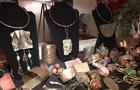 A display of necklaces, bracelets and rings designed by Lamont Wray. 