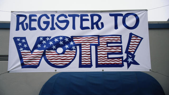 Register to Vote Banner in California 