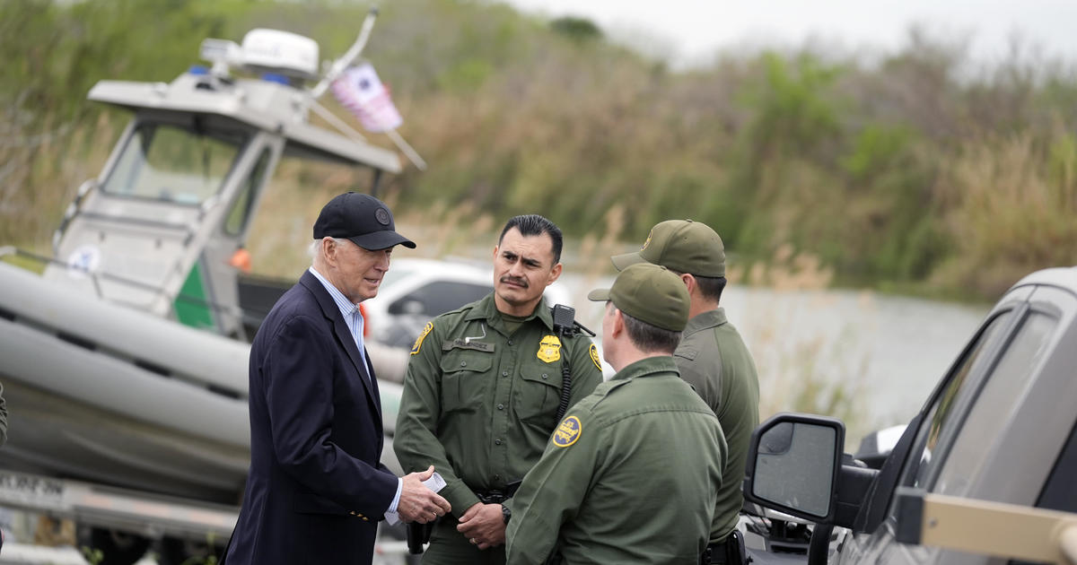 Biden and Trump deliver different messages in person on the same day at the southern border