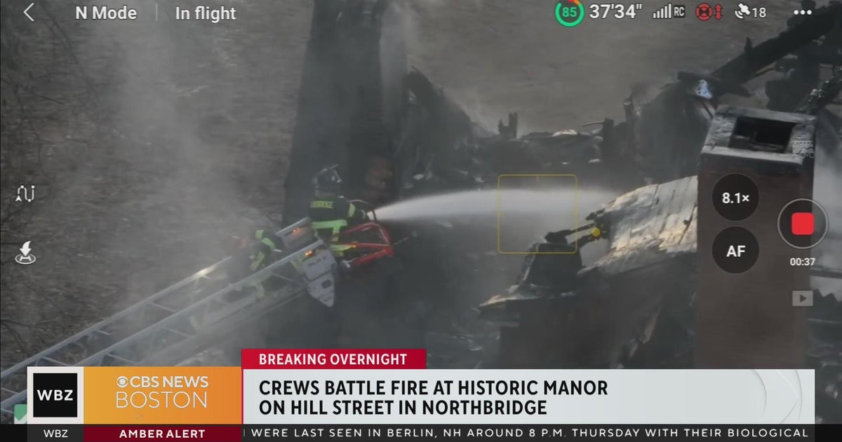 Overnight fire damages Historic Oakhurst Manor in Northbridge - CBS Boston
