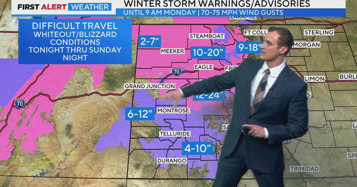 Tracking Snow Across The High Country, Sunny Across The Front Range ...