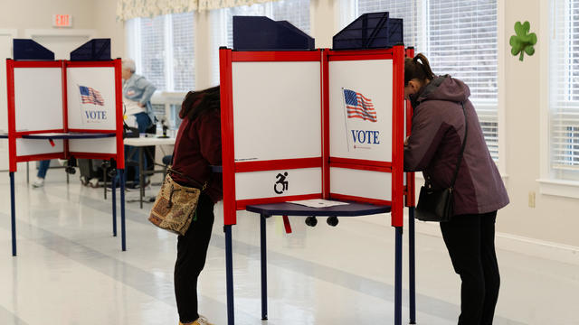 Voters Cast Ballots In The Massachusetts Primary Election 