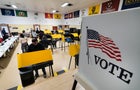 Voters cast their ballot on Super Tuesday in Los Angeles on March 5, 2024. 