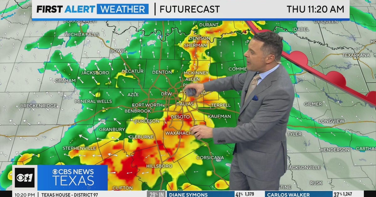 Strong to severe storms possible Thursday - CBS Texas