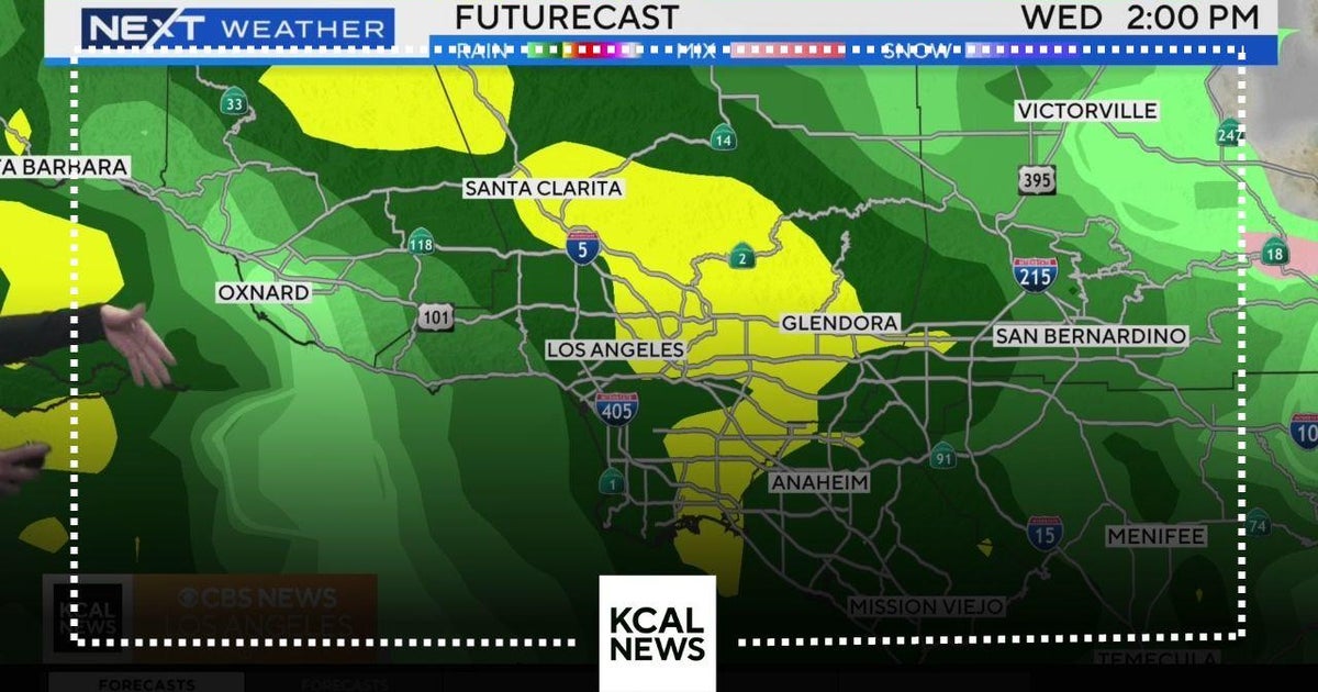 Rainstorm moves into SoCal Wednesday morning - CBS Los Angeles