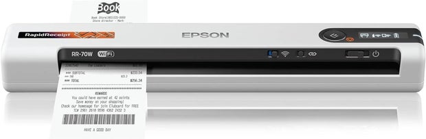 Epson RapidReceipt RR-70W Wireless Mobile Receipt and Color Document Scanner