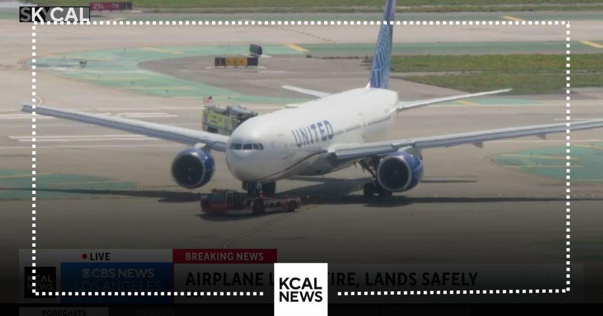 United Airlines plane loses a tire midair lands safely at LAX