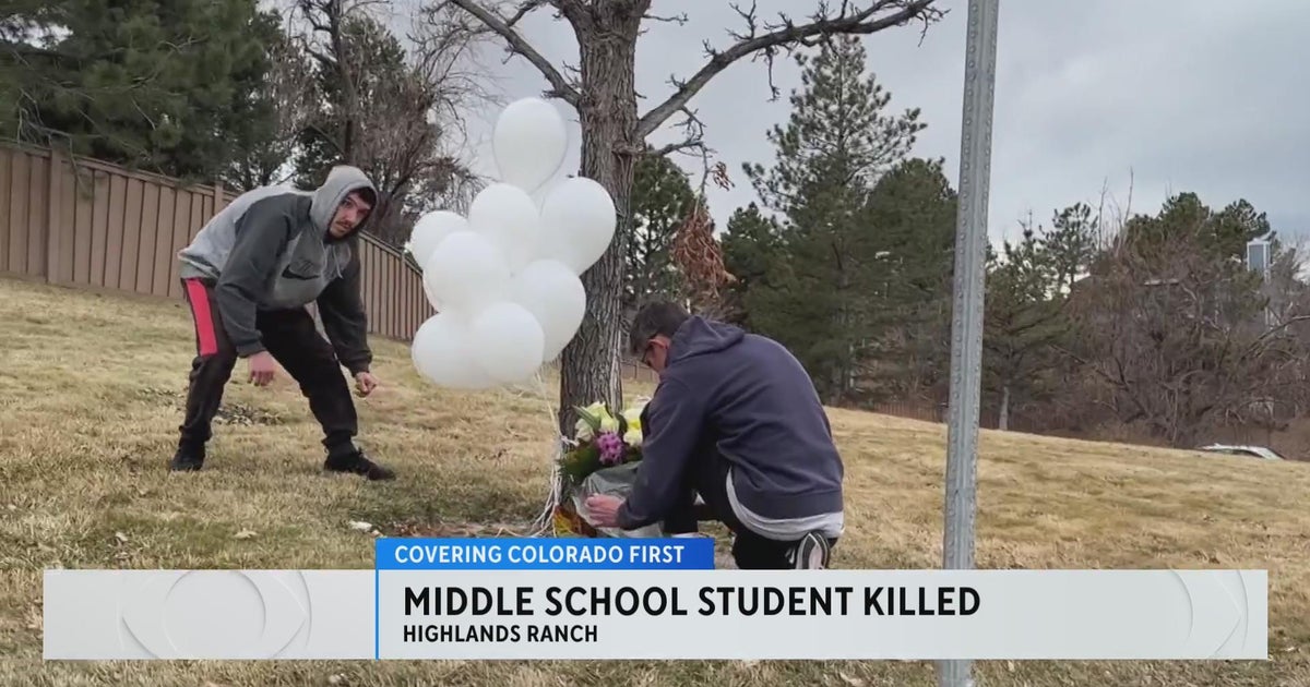 13-year-old struck, killed by car while crossing the street in Highlands Ranch - CBS Colorado