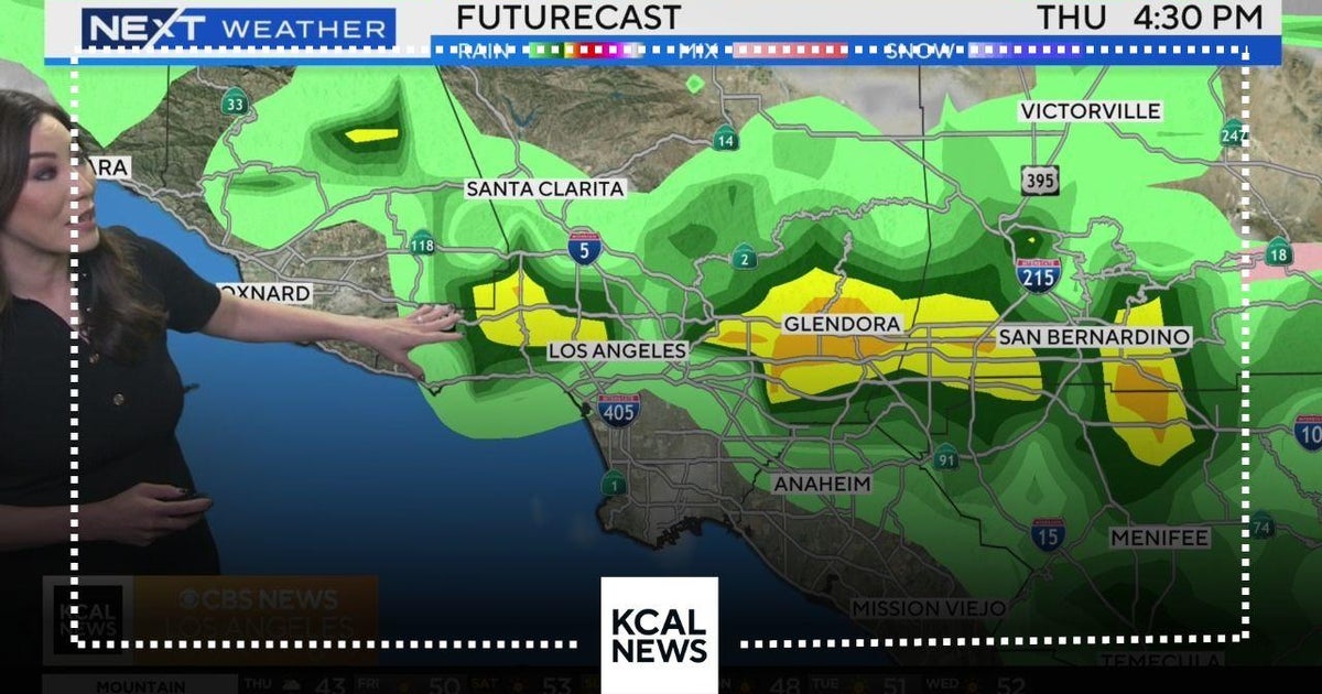 Scattered showers before sunshine moves in - CBS Los Angeles