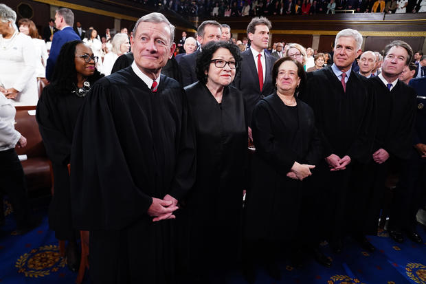 Supreme Court justices attend the 2024 State Of The Union Address 