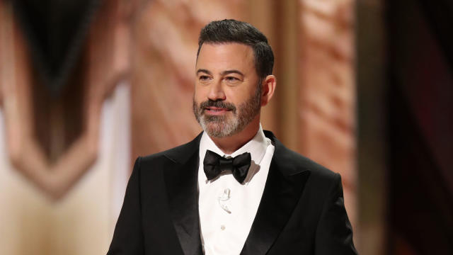Jimmy Kimmel hosts the Oscars at the Dolby Theatre, March 12, 2023, in Hollywood, California. 